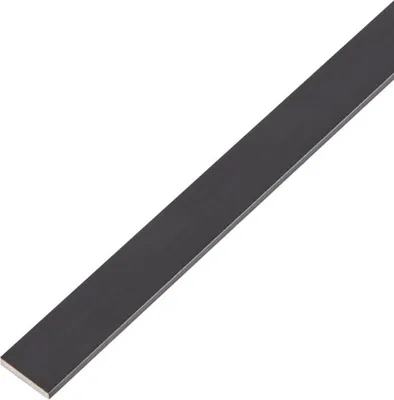 Produktbild von Alberts® Flachstange, Alu schwarz elox., LxBxS 2000 x 15 x 2 mm 489380