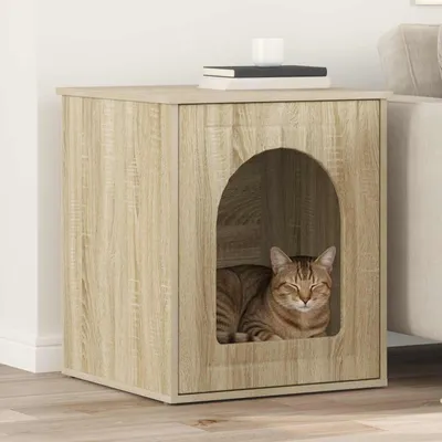 Produktbild von "2026 Moderne" Katzenhaus Sonoma 53 x 52 x 62 cm Holzwerkstoff - Kratzbäume CJG179652