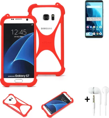 Produktbild von Handy-hülle + Kopfhörer kompatibel mit Cubot Note 9 Schutz-hülle Bumper Silikon Schutz Hülle Cover Case Silikoncase Silikonbumper TPU Softcase