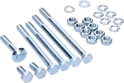 Produktbild von BestPrice Normteile Set Fußrastenträger, Fußbremshebel, Motorlager, Kippständer kompatibel mit Simson S50, S51, S53, S70, S83