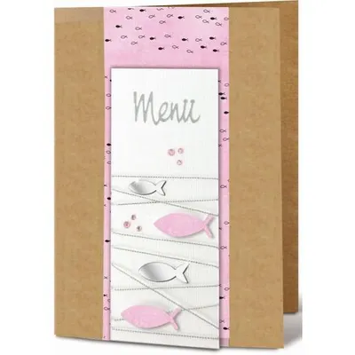 Produktbild von Menükarten 14,7x21cm 200g/qm Kraftkarton