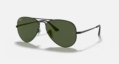 Produktbild von Ray-Ban RB3689, Erwachsener, Uni, Pilot, Schwarz, Nicht-polarisierte Linse, Metall