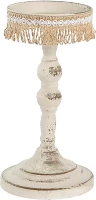 Obrázek produktu pro Svícen DKD Home Decor kovový bílý 13 x 13 x 25 cm