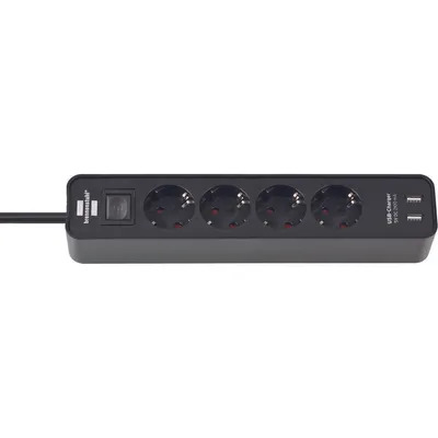Produktbild von Brennenstuhl Ecolor Steckdosenleiste 4-fach, 2x USB-A, (1,5 Meter