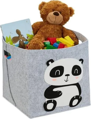 Produktbild von Aufbewahrungskorb aus Filz mit Tiermotiven