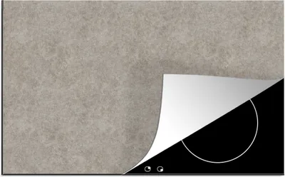 Produktbild von KitchenYeah© Herdabdeckplatte Muster - Beton - Grau , 89x51cm, Küche Deko, Glaskeramikkochfeld Herdabdeckung, Abdeckplatte fùr Kochfeld