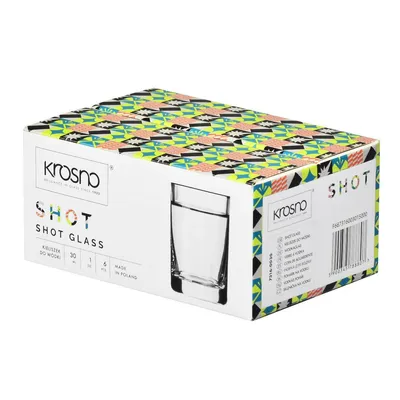 Obrázok produktu pre 6 pohárov na likér Shot Vodka Glasses 30 ml Krosno