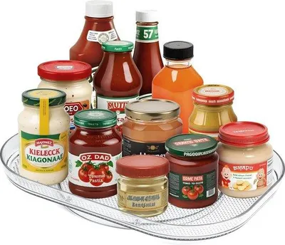 Produktbild von Drehbarer Kräuterständer für Kühlraum, 360° Lazy Susan Organizer