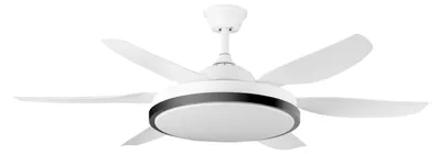 Deckenventilator 132 cm, DC-Motor, 45 W, 6 Stufen, dimmbare LED, Fernbedienung