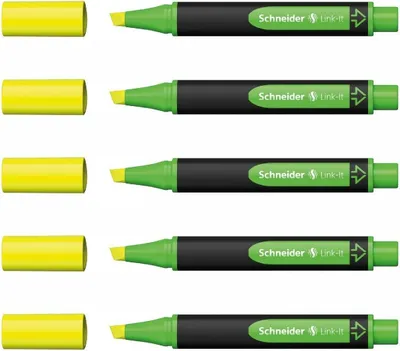 Produktbild von Textmarker Link-it - 5er-Set gelb