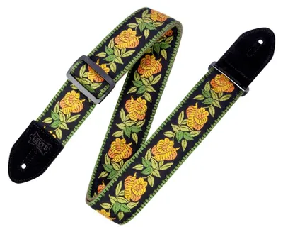 Produktbild von Levys Leathers MC8JQ-004 2" Woven Guitar Strap Yellow