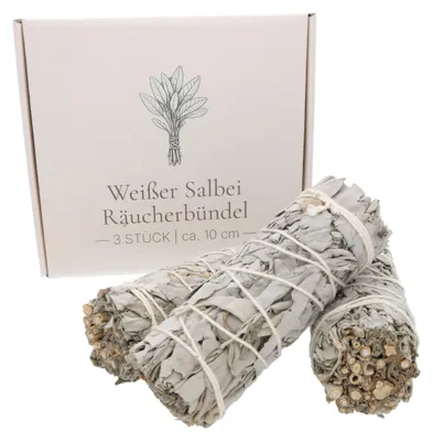 Räucherstäbchen Weißer Salbei 3 Stück à 10 cm