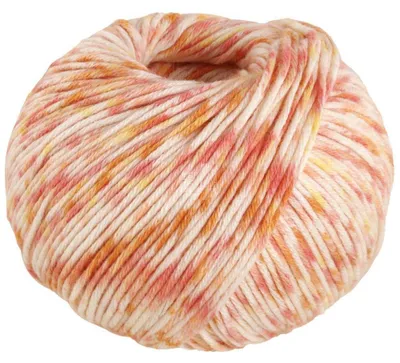 Produktbild von Lana Grossa - Soft Baumwolle Print 0121 ecru zartgelb lachs