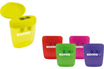 Produktbild von Kores Doppel Spitzdose DEPOSITO farbig sortiert