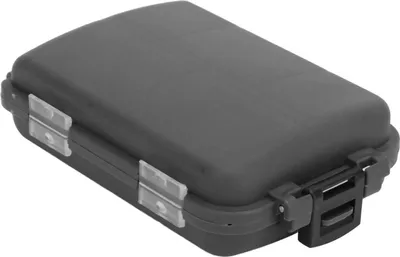 Produktbild von 2 Stück Angelgerät-Box, wasserdicht, große Kapazität, Kunststoff, tragbar, Jig-Haken-Aufbewahrungskoffer, Behälter für Outdoor-Camping, Schwarz