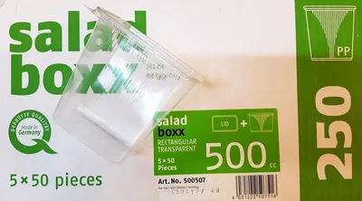 Produktbild von 1 Karton ( 250 Stück) Verpackungsbecher 500 ml mit Deckel aus PP (Polypropylen)