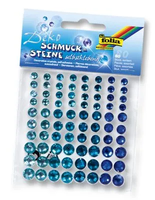 Produktbild von Folia Schmucksteine selbstkl. Farbe: blau 21406196182-deepocean