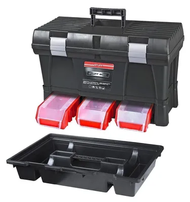 Produktbild von ADB Werkzeugkoffer Toolbox Basic STUFF mit Stapelboxen