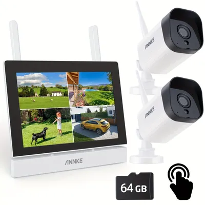 Productafbeelding van Beveiligingscamera Set - Camerabewaking - Bewakingscamera - Draadloze Camera - Wifi Beveiligingscamera