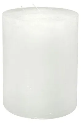 Produktbild von Branded By Stumpenkerze Ø 15 × 20 cm - Weiß - ca. 120 Std.