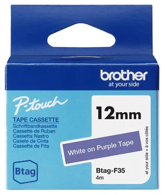Immagine prodotto di brother BTAGF31 brother nastro adesivo Btag BTAGF31, 12 mm nero su viola