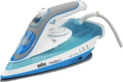 Produktbild von Braun TexStyle 5 SI 5006 BL Trocken- & Dampfbügeleisen Keramik-Bügelsohle 2600 W Blau, Grau, Weiß