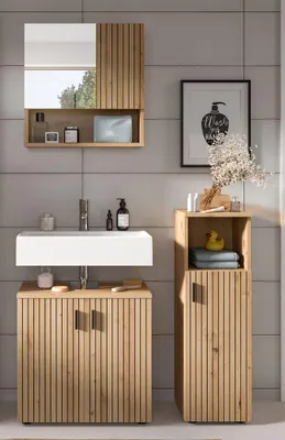 Produktbild von Badkombination Mone 1 | 3-teilig | Artisan Oak