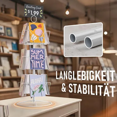 Produktbild von Postkartenständer, Postkartenhalter Drehbarer Ständer