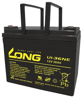 Obrázok produktu pre Long - U1-36NE - 12 V, 36 000 mAh, olovená batéria – odolná voči cyklom