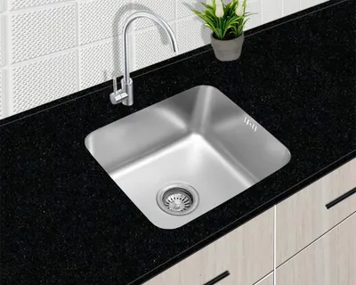 Produktbild von Preero- 55x45cm, Unterbauspüle,Küchenspüle Edelstahl 304. Materialstärke: 0,8mm, Spülbecken klein, Einbauspüle,Spüle, eckig, Camping Spüle, outdoor, 1 Becken,Spüle für Unterbau