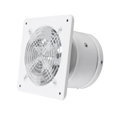 Obrázek produktu pro Nástěnný ventilátor Kouřový ventilátor Koupelnový ventilátor Odsávací ventilátor pro koupelnu Bílý