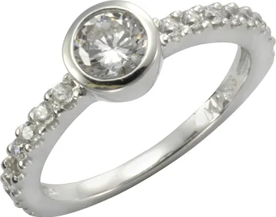 Produktbild von F Ring 925/- Sterling Silber weiß 052 (16,6) weiß 273270923