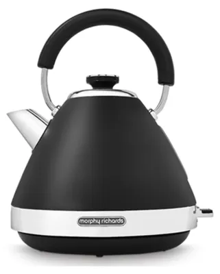 Produktbild von Morphy Richards 100131, 1,5 l, 3000 W, Schwarz, Edelstahl, Wasserstandsanzeige, Drahtlos