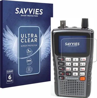 Produktbild von 6x Für Uniden UBC125XLThand Schutzfolie Savvies Displayschutz Display Schutz Folie Klar Transparent
