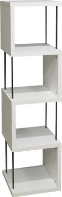 Zdjęcie produktu dla Regal >Sticks< in weiß matt lack - 33x126x33cm (BxHxT)