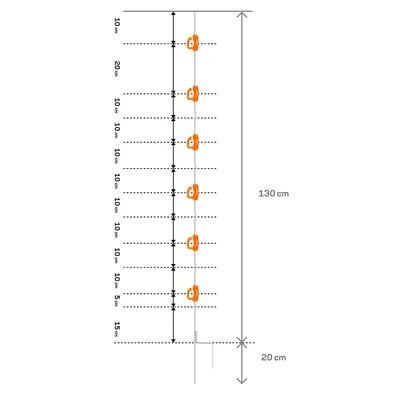 Produktbild von 10x Gallagher Mehrfachleiter-Pfahl - 1,50 m