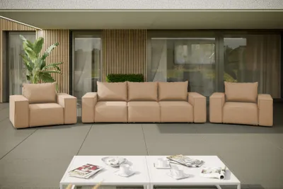 Productafbeelding van Kaiser Möbel: Tuinset 3+1+1 voor tuin, terras. Tuinmeubel lounge set SONNE EXCLUSIV Capucino