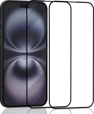 Obrázok produktu pre 2-balenie iPhone 16 Plus Ochranné sklo na displej - Tvrdené sklo 9H - Super kvalita 3D