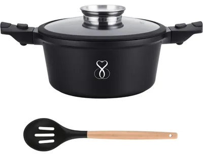 Kochtopf 28 cm, Antihaftbeschichtung, Stahlboden, Induktion, PFOA-frei