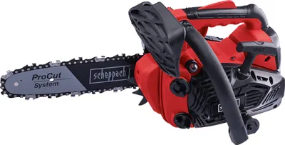 Image de Scheppach Scie d'élagage à essence PCS26 - 0,95 CV | 0,7 kW moteur à essence à 2 temps, démarreur à câble | guide ProCut 10'' / 25,4 cm