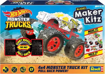 Produktbild von Revell 50318 - Hot Wheels - Monster Trucks - Blazed Maker Kitz - Bausatz, Spielzeugauto 1:32, Hissy Fit