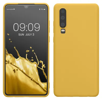 Produktbild von kwmobile Handyhülle für Huawei P30 Hülle - weiches Handy Silikon Case - Schutzhülle Cover - Strahlend Gelb