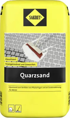 Produktbild von SAKRET Quarzsand 0,1 - 0,5 mm natur 25 kg