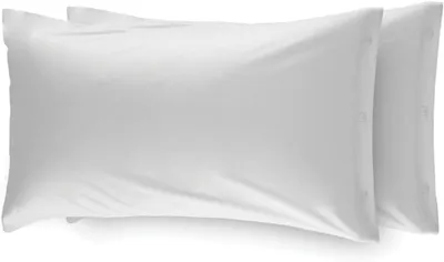Obrázok produktu pre Bavlnené obliečky na vankúše, 100% bavlna, s bočnými gombíkmi, rozmery 52x82 cm, jednofarebné, biele