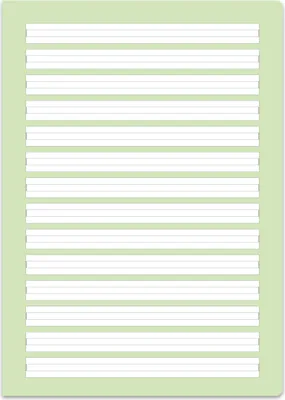 Produktbild von Ursus Green 040782001 Heft - LIN1, A4, 16 Blatt, 90 g/qm, 5/5/5 mm liniert
