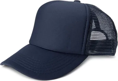 Produktbild von styleBREAKER Uni 5-Panel Trucker Cap mit Mesh-Einsatz | verstellbares Basecap mit Click Snap Verschluss | luftiges Netz Cap für Damen und Herren