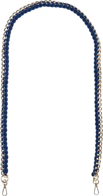 Produktbild von styleBREAKER Taschen Schulterriemen mit eingeflochtener Kette, Wechsel Taschengurt, Handyband, Handykette, Karabiner 02013038