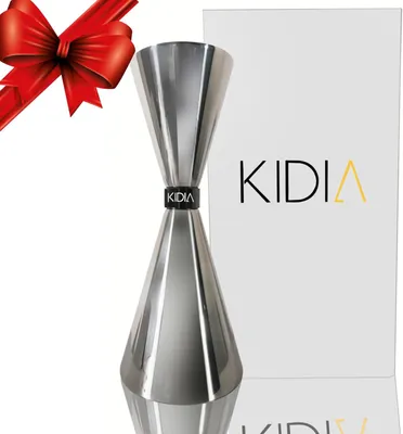 Imagen del producto de Medidor para cócteles de acero inoxidable 304, de 1 oz/2 oz, ideal para la cocina y la barra