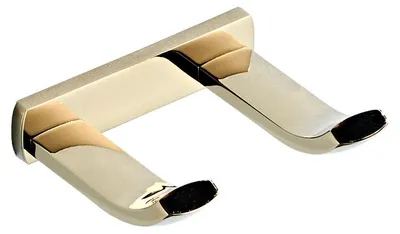 Imagen del producto de Soporte de latón para secador de pelo, ideal para el baño (color dorado)