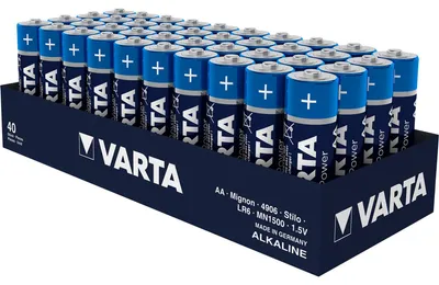 Produktbild von Varta Longlife Power, Einwegbatterie, AA, Alkali, 1,5 V, 40 Stück(e), Standard
